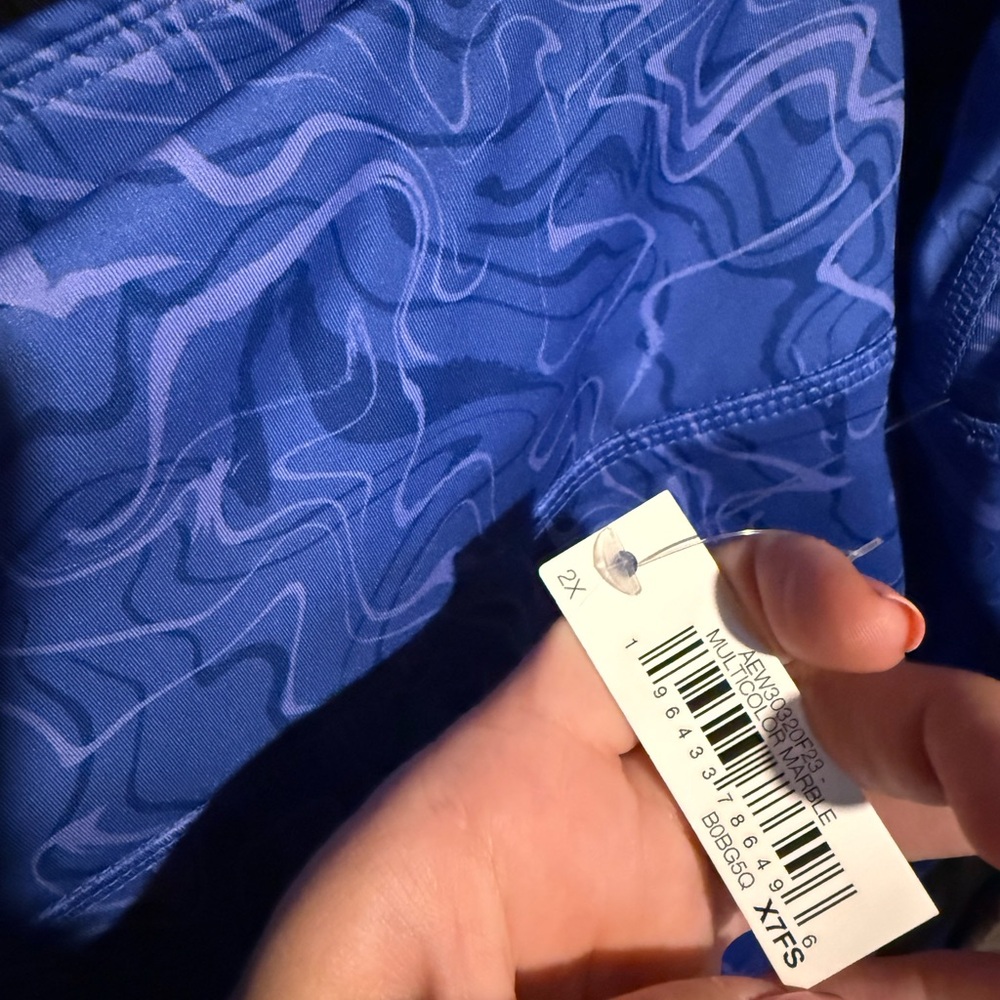 Amazon Essentials Blue Patterned Leggings - Picture 6 of 6